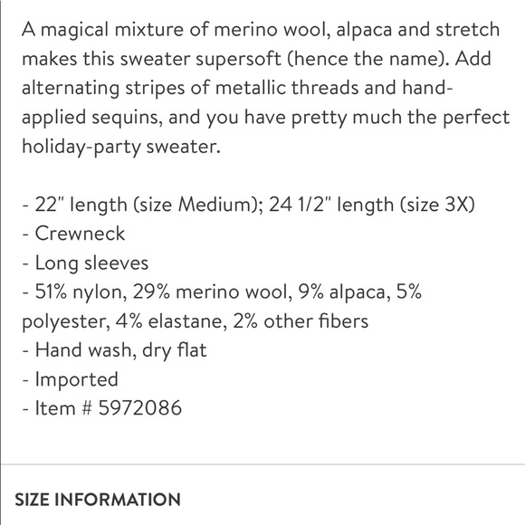 Jcrew sequin sweater super soft yarn, sz s, NWT - Picture 2 of 6